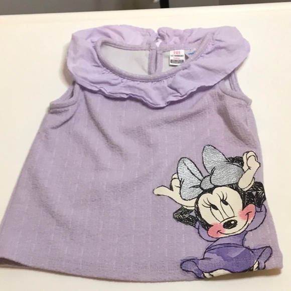DISNEY MICKEY AND FRIENDS GIRL SIZE 24-36 MONTHS MINNIE SHORTS AND TOP SET - Picture 3 of 9